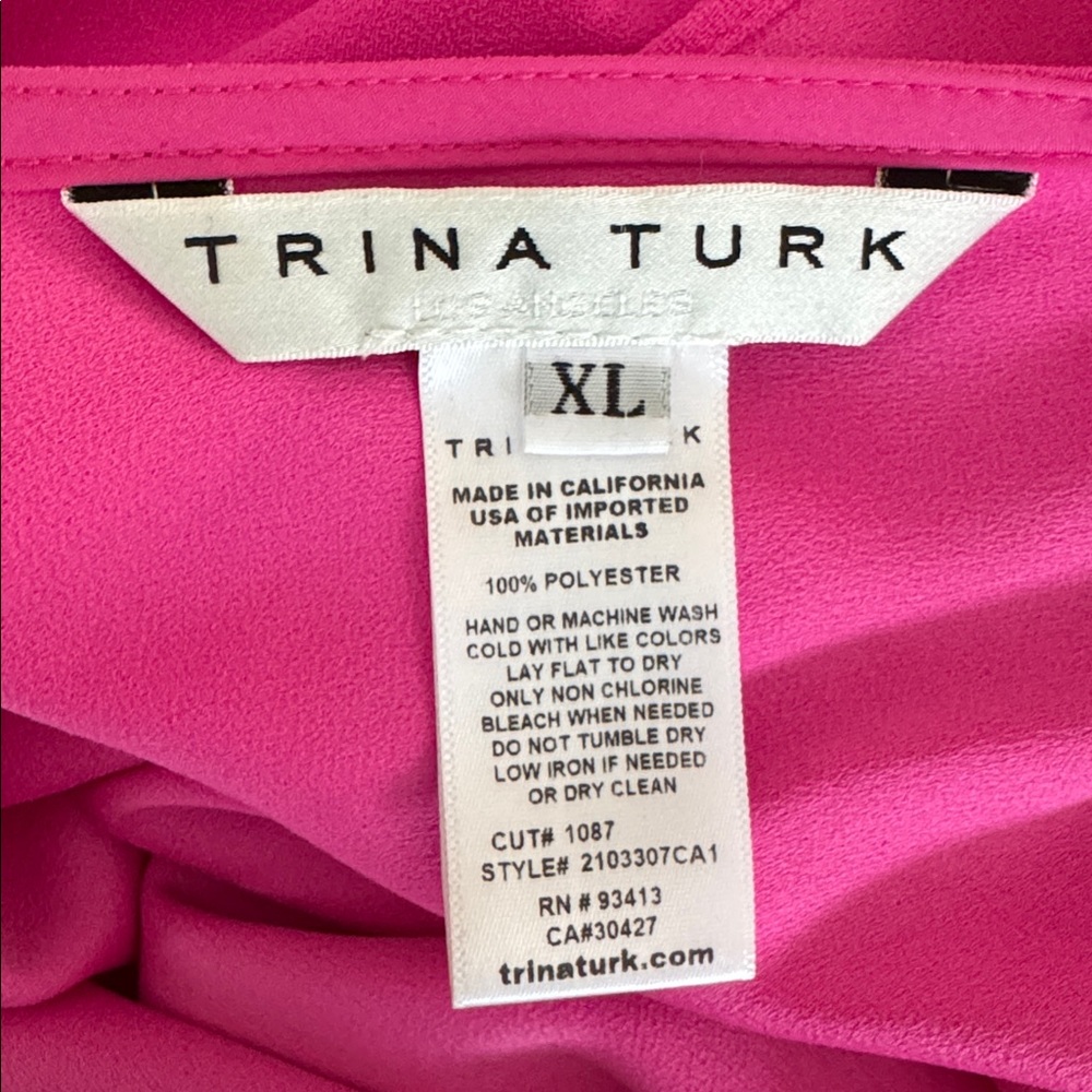 Trina Turk Haipo Fuchsia XL Dress - Picture 13 of 15